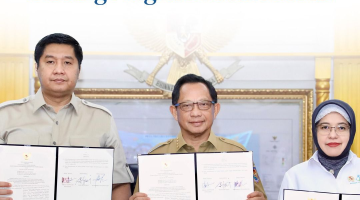 Kemendagri, Kementrian PUPR dan BPS Teken MoU Untuk Perkuat Basis Data Program 3 Juta Rumah